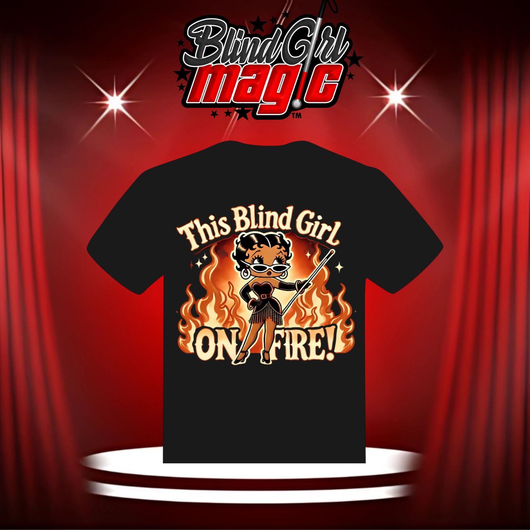 This Blind Girl On Fire